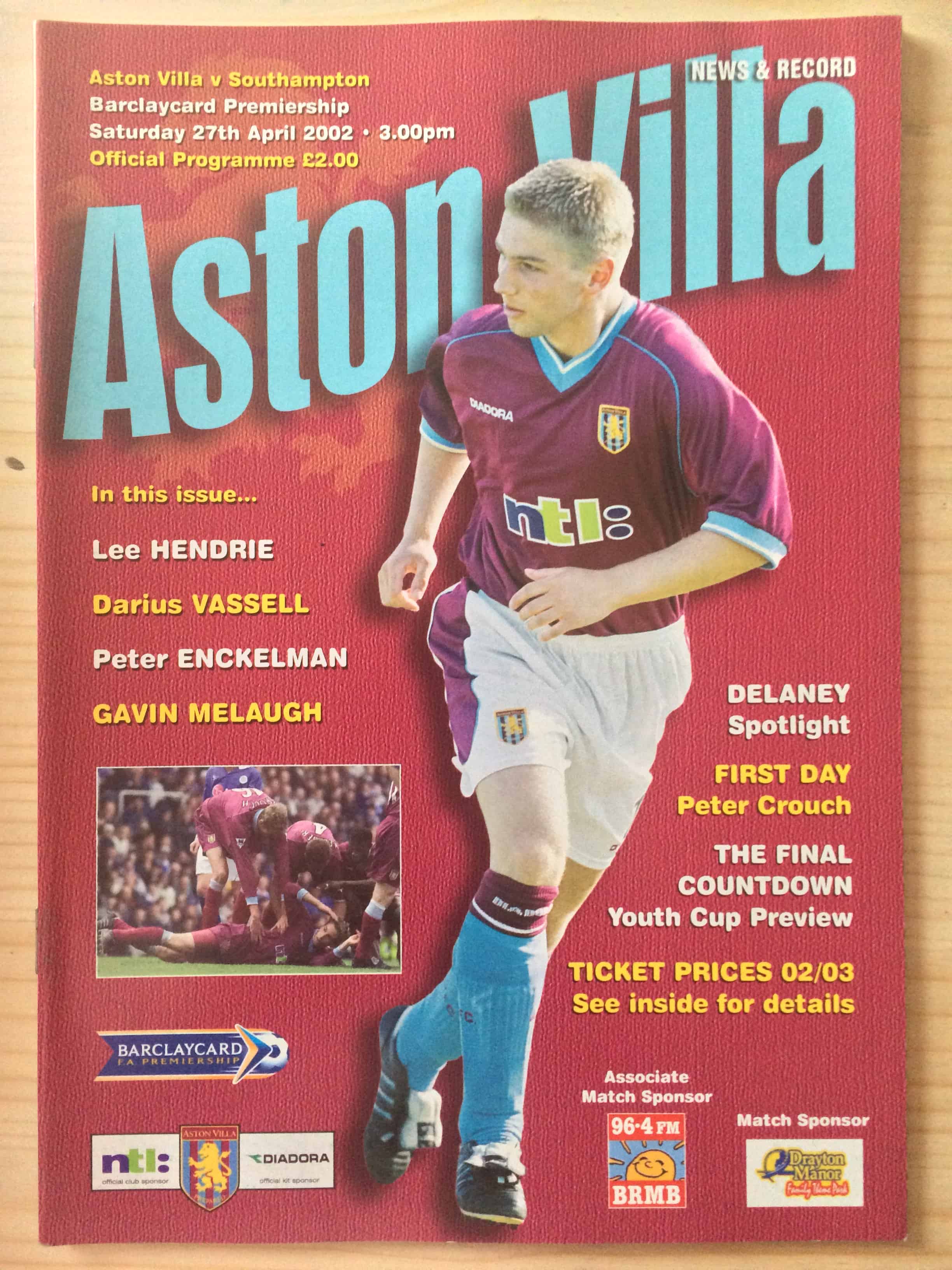 Aston Villa FC v Southampton FC